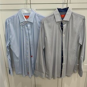 Two TALLIA Slim Fit men’s casual shirts. 16 1/2.   34/35